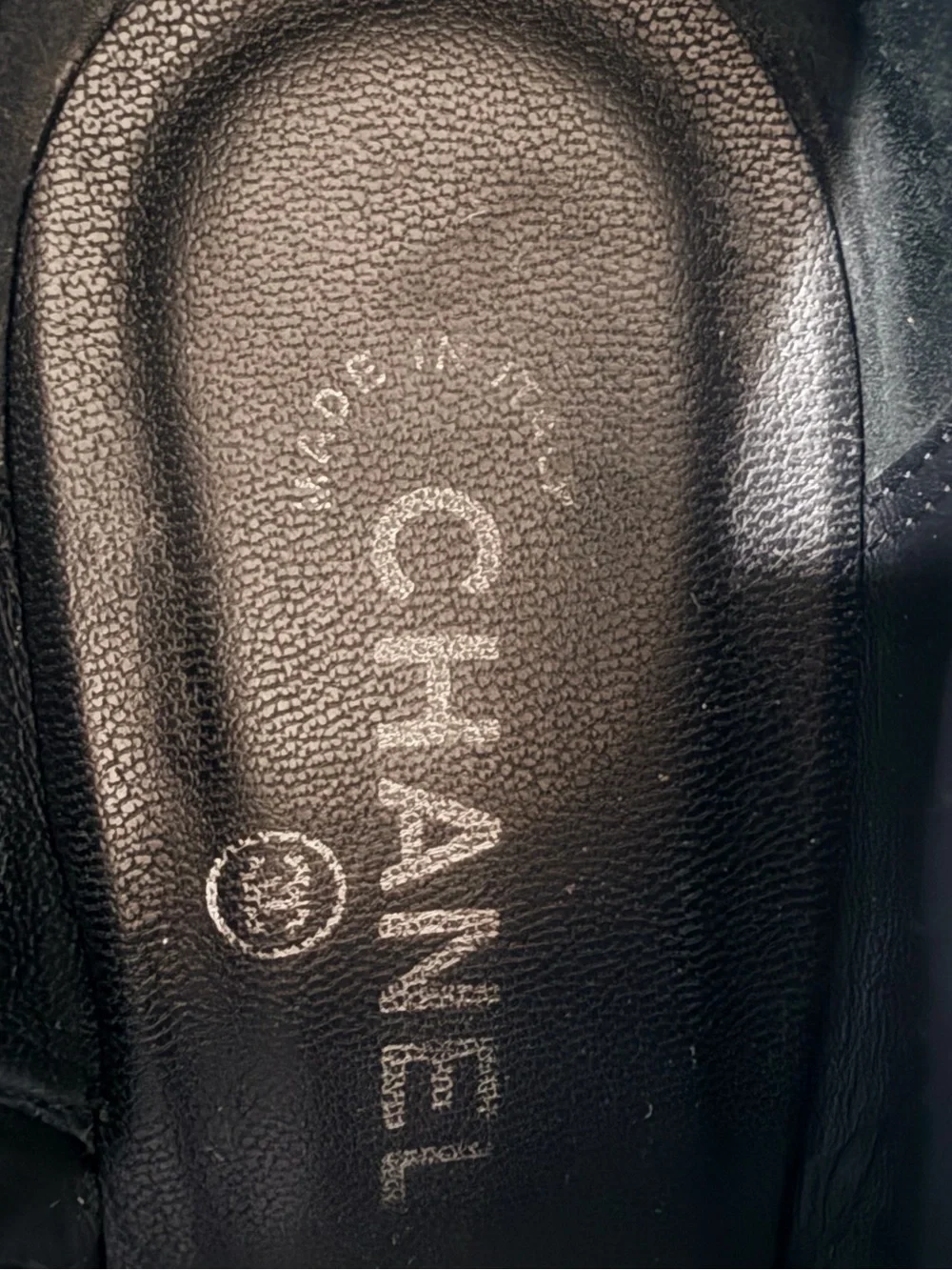 CHANEL Black Leather Ankle Boots with Silver Cap Toe Logo